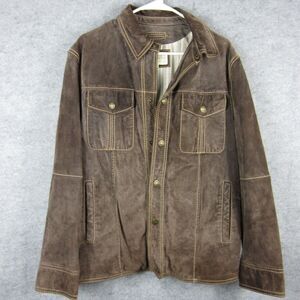 Wilsons Leather Jacket Mens Medium Brown Suede Snap Western Cowboy Rodeo Coat